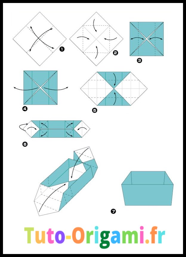tuto origami boîte